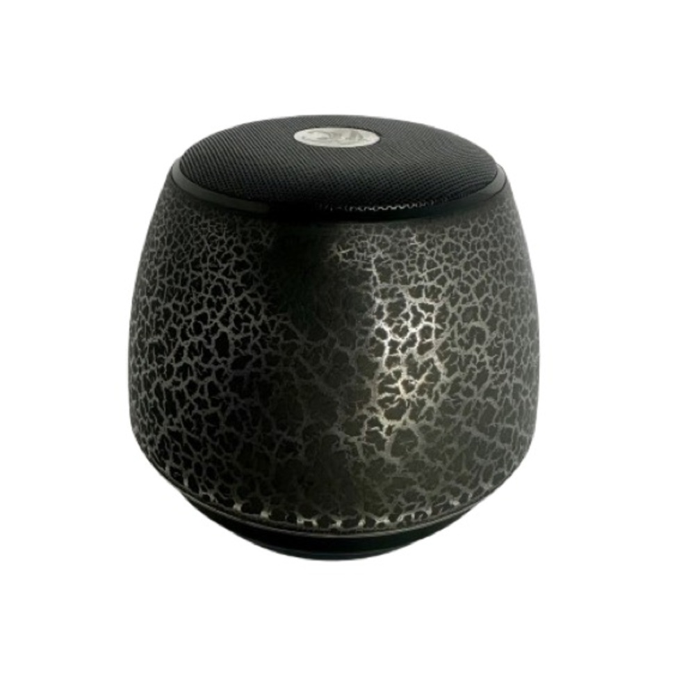 Portable Mini Speaker T-2300A Crackle Finish Wireless Bluetooth Speaker Black